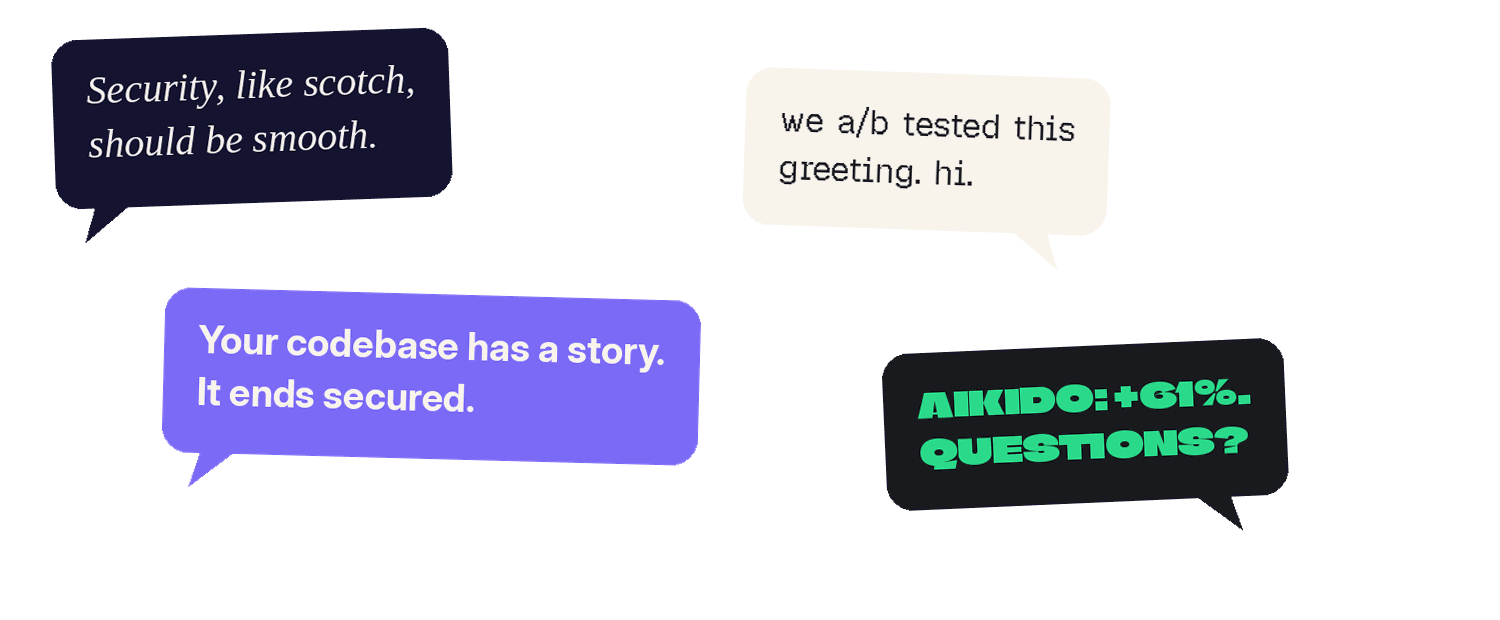 The four agencies talking in overlapping chat bubbles